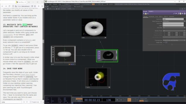 GEOMETRY – COMP OPERATORS TOUCHDESIGNER – PARTE E