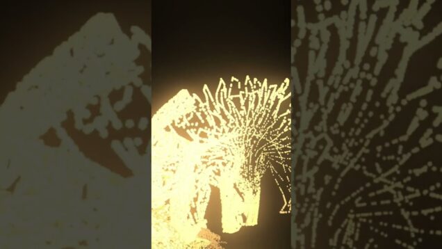 #interactive movement#particles #Kinetic sensor #touchdesigner