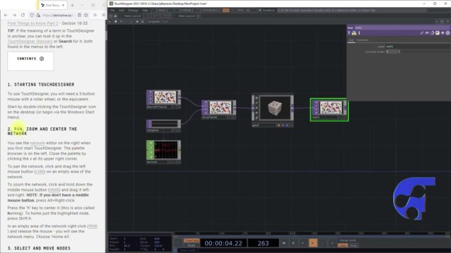 INTERFAZ USUARIO – TOUCHDESIGNER  ELEMENTOS BASICOS – PARTE C