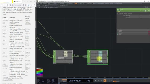 MATH – CHOP OPERATORS TOUCHDESIGNER – PARTE G