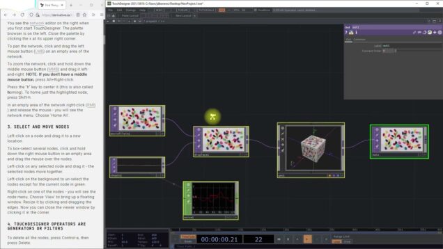 MOUSE + OPERADORES – TOUCHDESIGNER  ELEMENTOS BASICOS – PARTE E