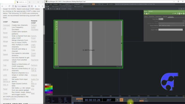 NOISE – CHOP OPERATORS TOUCHDESIGNER – PARTE D