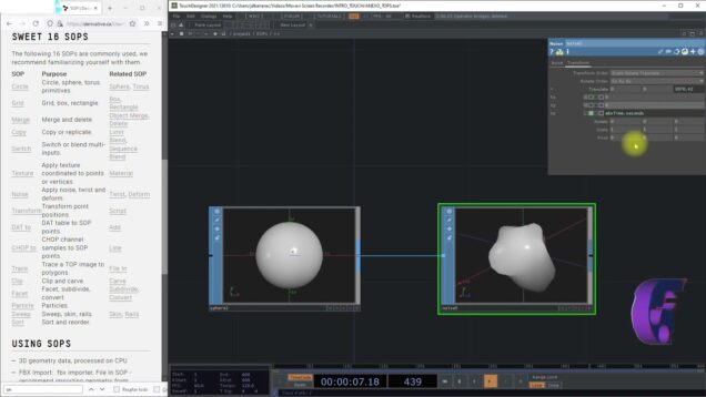 NOISE – SOP OPERATORS TOUCHDESIGNER – PARTE G