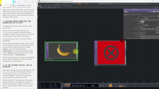 OPERADORES – TOUCHDESIGNER  ELEMENTOS BASICOS – PARTE F