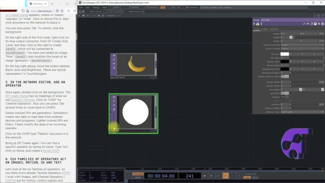 OPERADORES – TOUCHDESIGNER  ELEMENTOS BASICOS – PARTE G