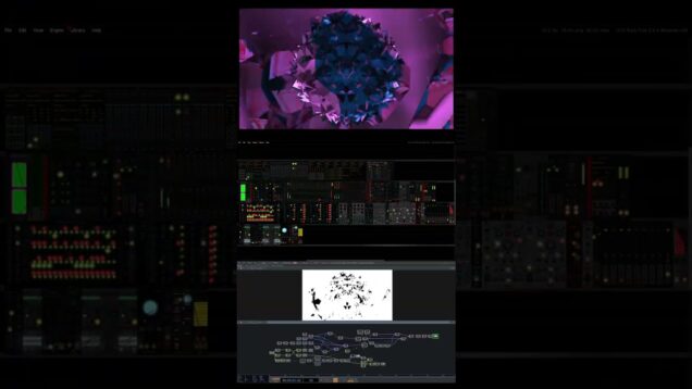 Playing with the new POPs in #touchdesigner  with audio reactivity from #vcvrack