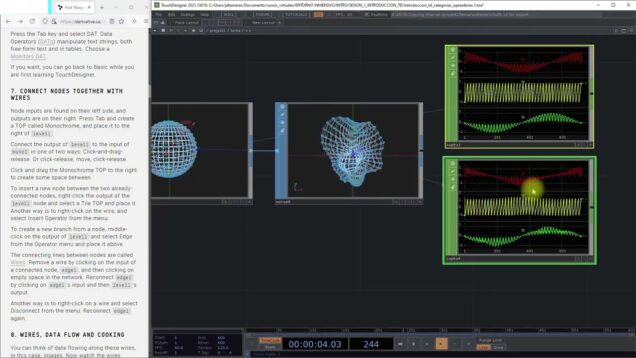 RELACIONES DE PARAMENTROS- TOUCHDESIGNER  ELEMENTOS BASICOS – PARTE J