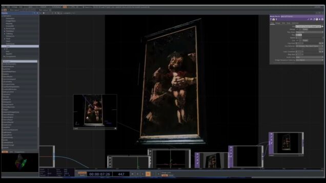 Saturno de GOYA – nube de puntos (TOUCHDESIGNER)