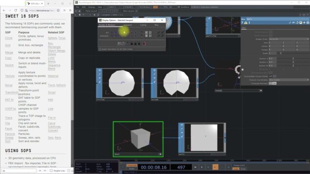 SORT – SOP OPERATORS TOUCHDESIGNER – PARTE O