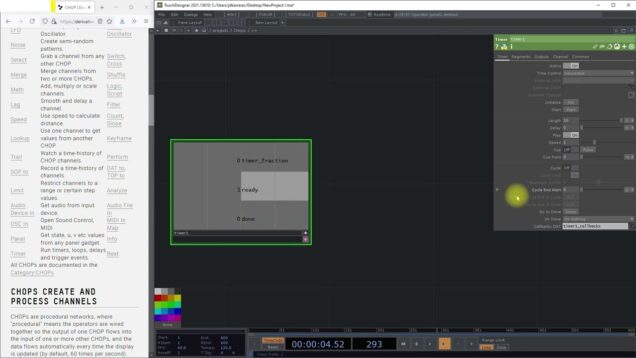 TIMER – CHOP OPERATORS TOUCHDESIGNER – PARTE P
