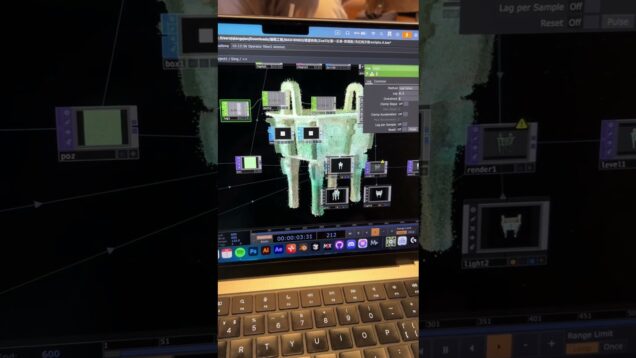 Touchdesigner Audiovisual with particle effect #touchdesigner #audiovisual