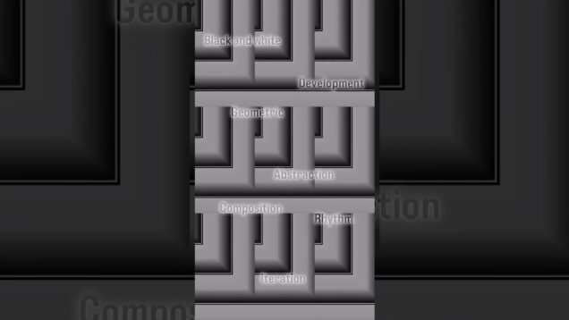 TouchDesigner X Abstract AnimationThe evolution of black-and-white rectangular shapes#TouchDesigner