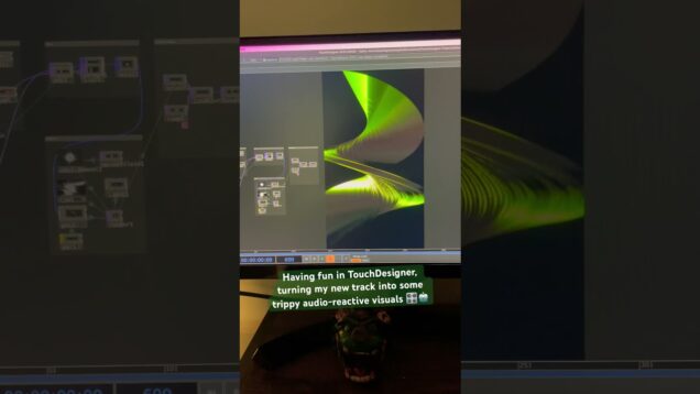 Trippy Audio-Reactive Visuals in TouchDesigner (POPs) 🔥#touchdesigner #audioreactive #NewMusic