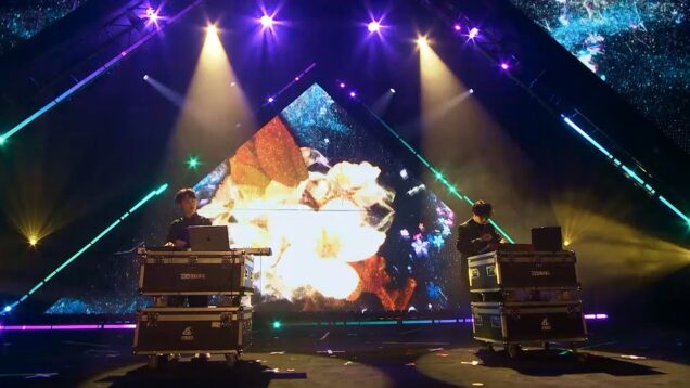 VJ designed for China E-Music Night "Flower Shadow" | Touchdesigner Audio Visual Interaction