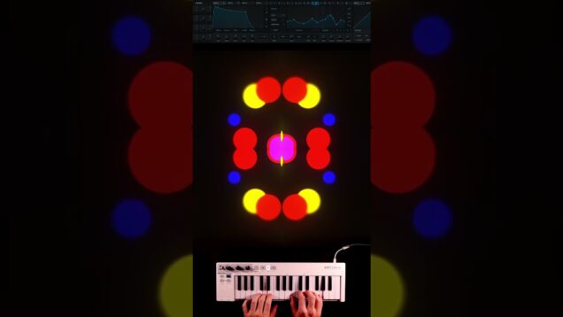 Audioreactive Blops in Touchdesigner #shorts #touchdesigner #serum #serum2 #visual #audioreactive