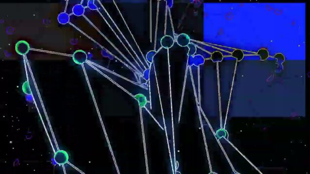 Audioreactive dancing web structures – TOUCHDESIGNER