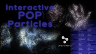 Continued: Our first interactive POP particles in #touchdesigner