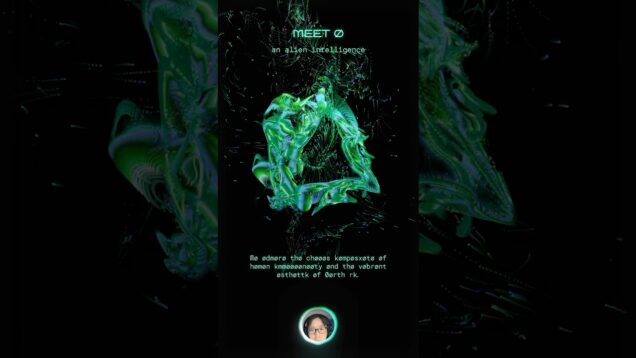 Creat an interactive alien intelligence using Touchdesigner 🤯🧠 #touchdesigner