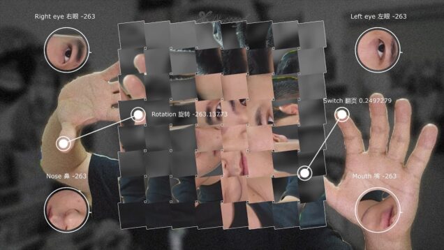 Deconstructing and twisting myself with my hands #3 | Touchdesigner | Digital Interactive Art