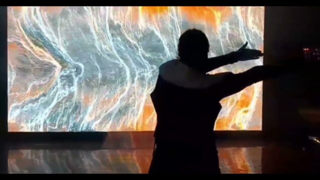 Experimentación interactiva con touchdesigner y kinect v1.