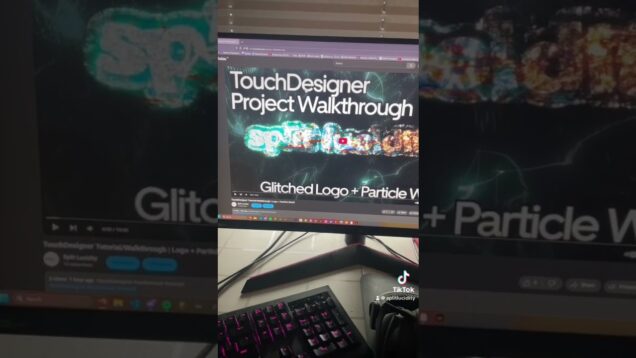 Logo + Particle World TouchDesigner tutorial #touchdesigner #music #audiovisual