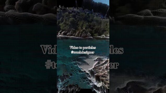 Map video to Particles with@TouchDesignerOfficial #touchdesigner #particles #timeless #chill