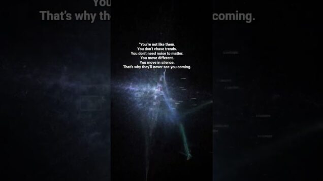 “Move silent. Strike loud.” #moveinsilence #touchdesigner #space #darkmotivation