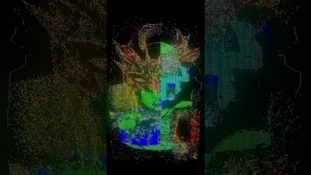 point cloud archives #touchdesigner #visuals #outsiderhouse #music #neon #points #electronicmusic