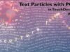 Text particles with POPs [TouchDesigner] – Part 2 Teaser
