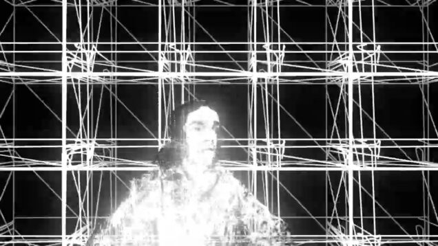 Touchdesigner effect with live depth camera.