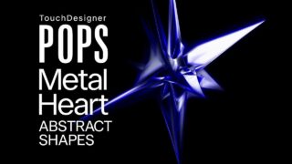TouchDesigner METALHEART: Abstract Metallic Shapes using POPs