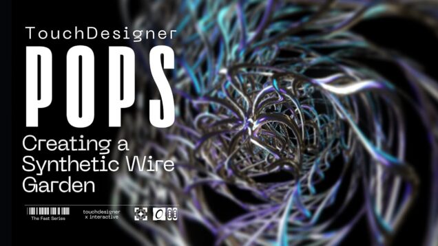 TouchDesigner POPs: Create a Synthetic Wire Garden Pipes Using Skin, Copy And Chop Pattern