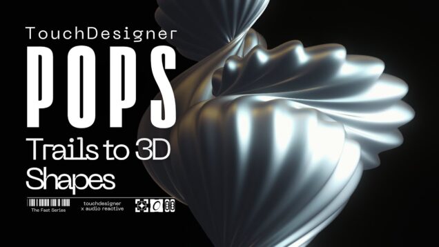 TouchDesigner POPs: Organic Shapes With Trails & Noise x Math Mix & Chop Pattern Techniques