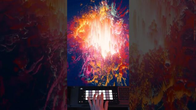 Turning an 808 into an audiovisual painting with #touchdesigner and #ableton