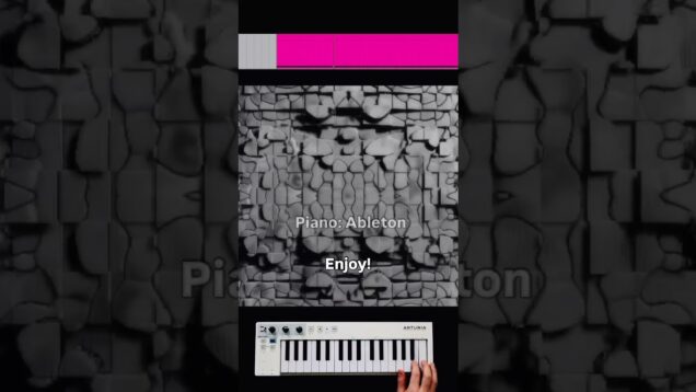 Visual in Touchdeigner #shorts #touchdesigner #ableton #arturia #keystep #piano #music #ambient