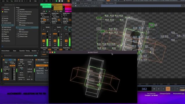 Ableton in to TD#TouchDesigner#AbletonLive#AudioVisual