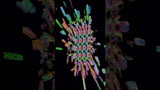 Built entirely in touchdesigner using SOP’s and feedback loop #TouchDesigner #GlitchArt