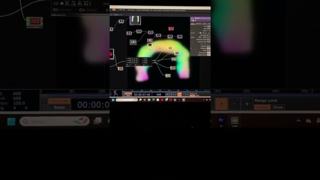 Experimentando con visuales #audioreactivos en #touchdesigner #audioreactive