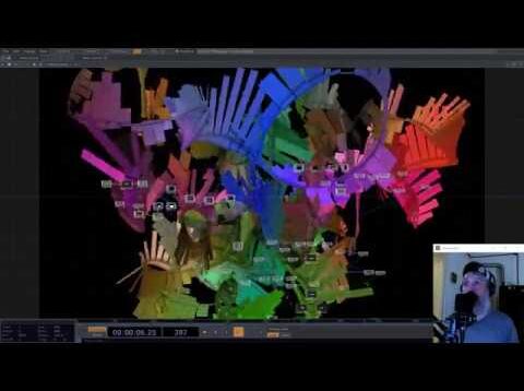 flying tinsel in Touchdesigner
