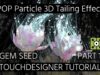 【Gem Seed】TOUCHDESIGNER POPs TUTORIAL | Flower Particle 3D Trailing Effect PART 1