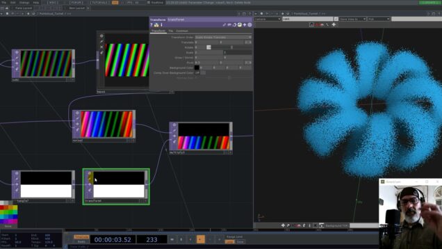 point cloud tunnel in Touchdesigner