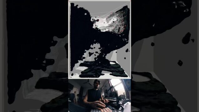 Real-time fluid sim reacting to beats – #fluidsim #fluidart #touchdesigner