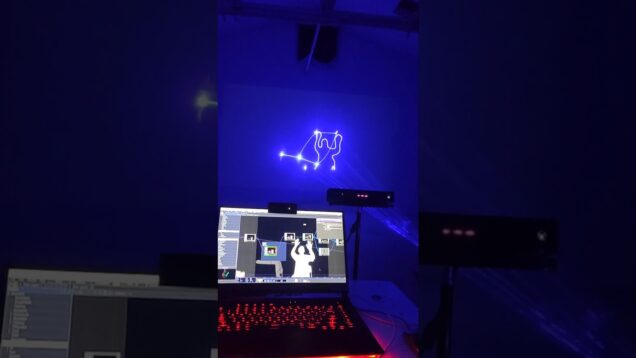 Real time laser effects with kinect made in #touchdesigner @wickedlasersvids
