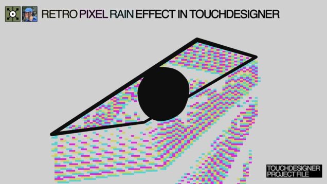 Retro Pixel Rain Effect In TouchDesigner [PROJECTFILE]