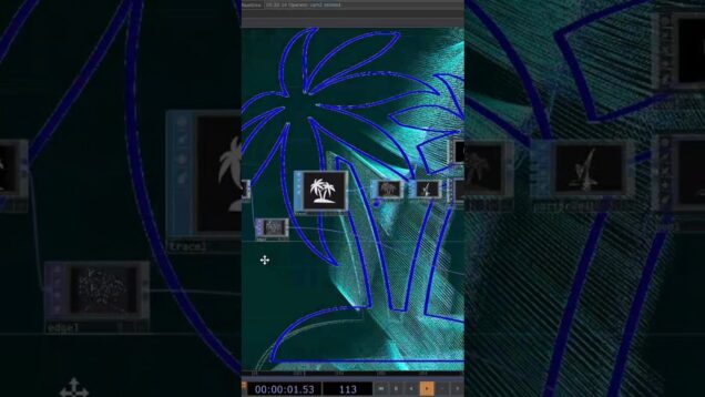 Touch designer/ vice city vibes #foryou#fyp#design#music