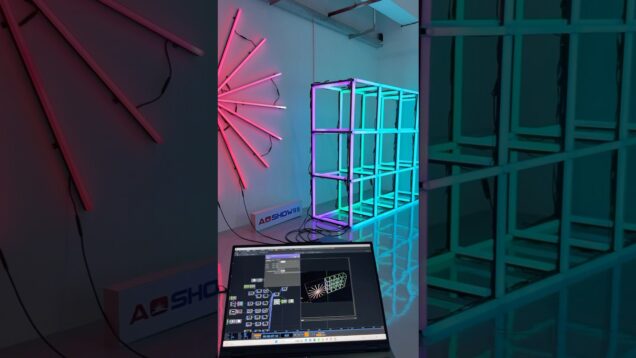 Touchdesigner POP Control LED Pixel Bar Tube Circle 2D + 3D Square @aoshowled  @touchdesigner