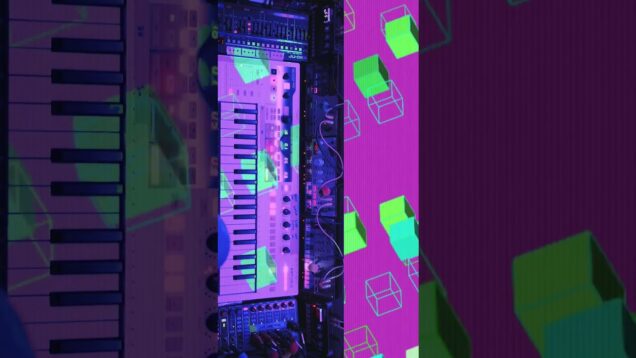 audio-reactive art controlled w/ a MIDI keyboard using #touchdesigner. #generativeart #modular #3d