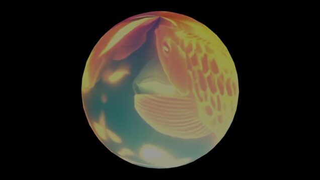 Audio Reactive Visual Object (Koi Fish) #touchdesigner