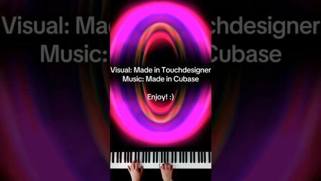 Audioreactive Visual in Touchdesigner pt. 2 #shorts #touchdesigner #piano #audioreactive #synth