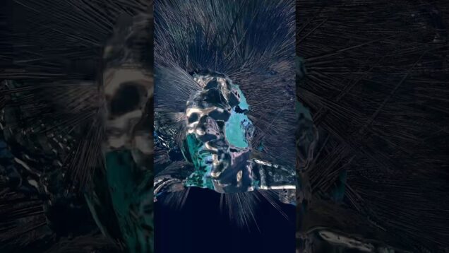 Bethere. Performance avatar with face spikes #hyperpoptypebeat #audioreactive #touchdesigner